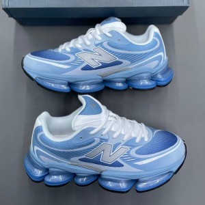 کفش نیوبالانس سفید طوسی آبی New Balance Abzorb 2000 White Grey Blue