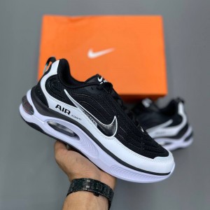 کفش نایک ایرزوم ایرمکس طوسی تیره سفید Nike Air Zoom Air Max