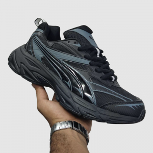 پوما مورفیک متالیک سفید طوسی آبی PUMA Morphic Feather Grey Inky Blue