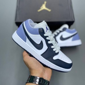 نایک ایر جردن وان لو ایندیگو Jordan 1 Low White Indigo Haze