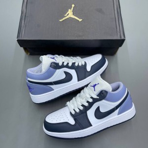 نایک ایر جردن وان لو ایندیگو Jordan 1 Low White Indigo Haze