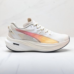 پوما دیویت نیترو 3 کرم روشن نارنجی صورتی Puma Deviate Nitro 3 Vapor Grey / Sunset Glow