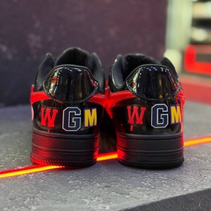 بتینگ ایپ بیپ استا شارک مشکی قرمز A Bathing Ape Bape Sta Low Shark Black