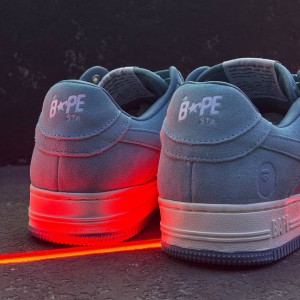 بتینگ ایپ بیپ استا آبی جیر A Bathing Ape Bape Sta Blue Suede