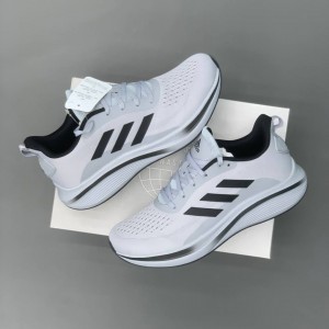 کتونی آدیداس رانینگ طوسی روشن مشکی Adidas Running Light Grey & Black