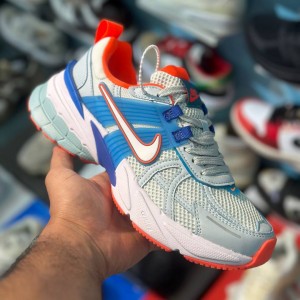 نایک وی تو کی ران آبی نارنجی Nike V2K Run Blue White Orange
