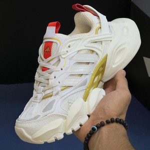 آدیداس رانر اکس ال جی دیلاکس سفید طلایی adidas XLG Runner Deluxe Off White Gold Metallic Red