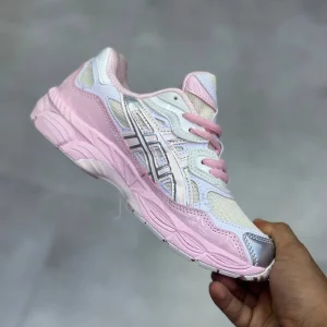اسیکس ژل ان وای سی کیکی یانگ ژانگ صورتی ASICS GEL-NYC Kicki Yang Zhang Pink Cream Pure Silver