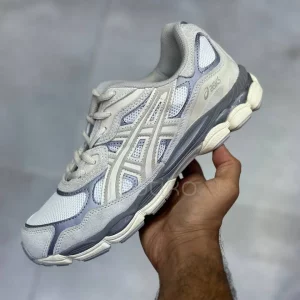 کفش اسیکس ژل ان وای سی طوسی کرم ASICS Gel-NYC Oyster Grey