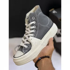 کانورس چاک تیلور آل استار کانستراکت های خاکستری Converse Chuck Taylor All Star Construct High Cyber Grey