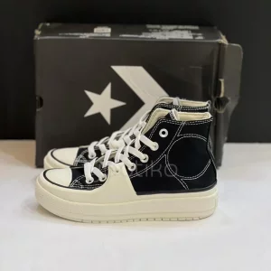 کانورس چاک تیلور آل استار کانستراکت های وینتیج Converse Chuck Taylor All Star Construct Hi Black Vintage White