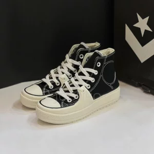 کانورس چاک تیلور آل استار کانستراکت های وینتیج Converse Chuck Taylor All Star Construct Hi Black Vintage White