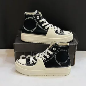 کانورس چاک تیلور آل استار کانستراکت های وینتیج Converse Chuck Taylor All Star Construct Hi Black Vintage White