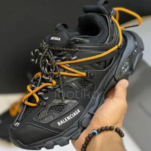 بالنسیاگا ترک مشکی نارنجی Balenciaga Track Trail Laces Black Orange