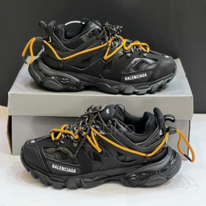 کفش بالنسیاگا ترک مشکی نارنجی Balenciaga Track Trail Laces Black Orange