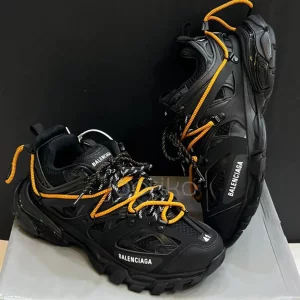 بالنسیاگا ترک مشکی نارنجی Balenciaga Track Trail Laces Black Orange