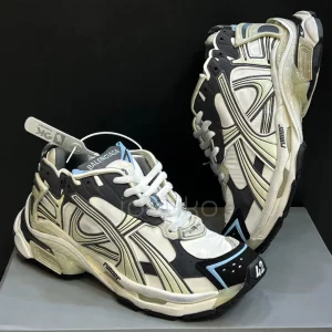 بالنسیاگا رانر سفید بژ طوسی آبی Balenciaga Runner White/Beige/Grey/Blue