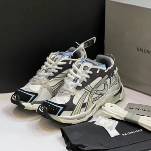 بالنسیاگا رانر سفید بژ طوسی آبی Balenciaga Runner White/Beige/Grey/Blue