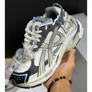بالنسیاگا رانر سفید بژ طوسی آبی Balenciaga Runner White/Beige/Grey/Blue