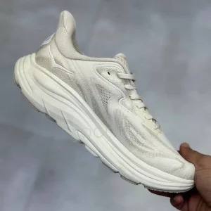 کفش هوکا کلیفتون 10 شیری Hoka Clifton 10 Oatmeal Oat Milk