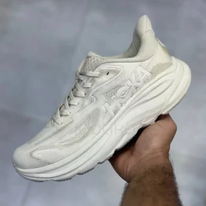 کفش هوکا کلیفتون 10 شیری Hoka Clifton 10 Oatmeal Oat Milk