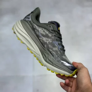 هوکا استینسون 7 زیتونی طرح جنگلی Hoka Stinson 7 Olive Haze Forest Cover