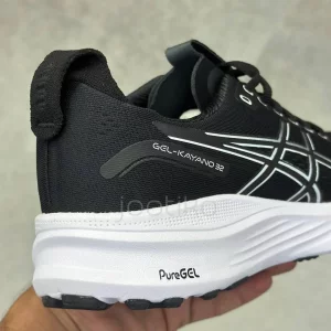 کفش ورزشی اسیکس ژل کایانو 32 مشکی سفید ASICS Gel-Kayano 32 Black White
