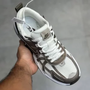 نایک وی تو کی ران سفید قهوه ای Nike V2K Run Mink Brown Summit White College Grey Ironstone