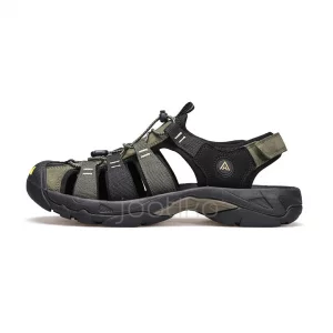 صندل طبیعت گردی هامتو کرم خاکی سبز زیتونی مدل HUMTTO 710445B-4