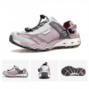 صندل آب نوردی هامتو صورتی یاسی طوسی مدل HUMTTO HT2605-11