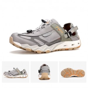 صندل آب نوردی هامتو خاکی سبز زیتونی طوسی مدل HUMTTO HT1605-9