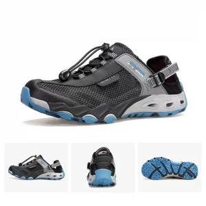 صندل آب نوردی هامتو مشکی طوسی آبی مدل HUMTTO HT1605-11