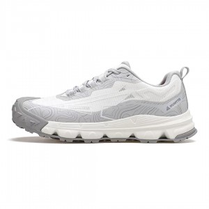 کفش پیاده روی هامتو طوسی سفید مدل HUMTTO 360279B-4