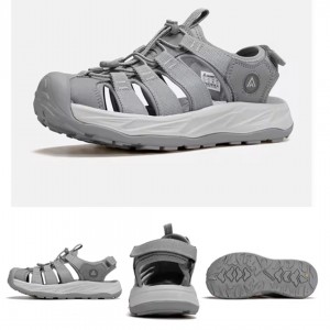 صندل طبیعت گردی هامتو طوسی مدل HUMTTO 760289B-6