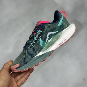 نایک ریکت پگاسوس تریل ۵ سبز تیره بنفش سفید Nike React Pegasus Trail 5