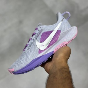 کفش نایک ریکت پگاسوس تریل ۵ نقره ای بنفش صورتی Nike React Pegasus Trail 5