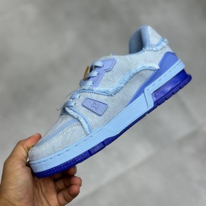 لویی ویتون ترینر آبی Louis Vuitton LV Trainer