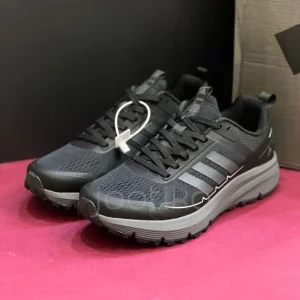 کفش رانینگ آدیداس مردانه مشکی طوسی adidas More Than Speed
