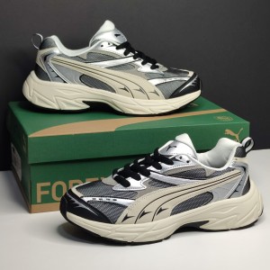 پوما مورفیک متالیک مشکی کرم نقره‌ای PUMA Morphic Metallic Black Frosted Ivory