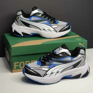 پوما مورفیک نقره‌ای سفید آبی مشکی PUMA Morphic Feather Grey Blue 393792-05