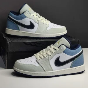 نایک جردن وان لو جین آبی Jordan 1 Low SE Denim Star Blue