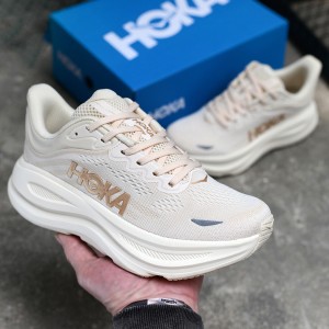 هوکا باندی 9 کرم بژ Hoka Bondi 9 Vanilla Birch 1162012-VCH