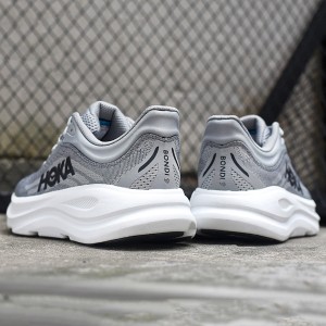 هوکا باندی 9 خاکستری سفید Hoka Bondi 9 Galactic Grey Stellar Grey 1162011-GCTC