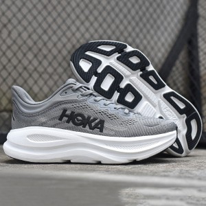 هوکا باندی 9 خاکستری سفید Hoka Bondi 9 Galactic Grey Stellar Grey 1162011-GCTC