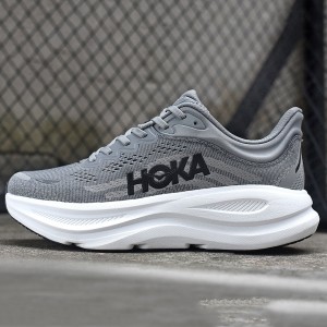 هوکا باندی 9 خاکستری سفید Hoka Bondi 9 Galactic Grey Stellar Grey 1162011-GCTC