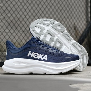 هوکا باندی 9 سرمه ای سفید Hoka Bondi 9 Varsity Navy White 1162011-VYN