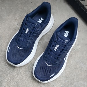 هوکا باندی 9 سرمه ای سفید Hoka Bondi 9 Varsity Navy White 1162011-VYN