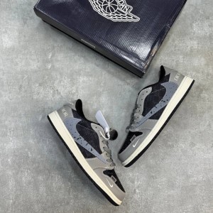 نایک ایر جردن وان لو دیور خاکستری Nike Air Jordan 1 Low Dior Grey Black