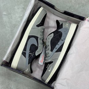 نایک ایر جردن وان لو دیور خاکستری Nike Air Jordan 1 Low Dior Grey Black