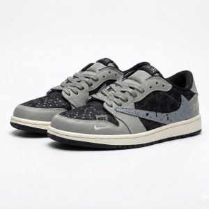 نایک ایر جردن وان لو دیور خاکستری Nike Air Jordan 1 Low Dior Grey Black